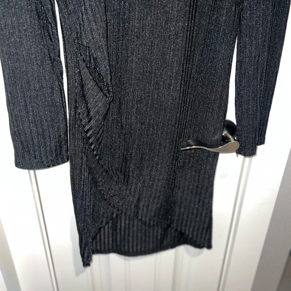 Mesh Turtleneck Bodycon Dress - Picture 3 of 5